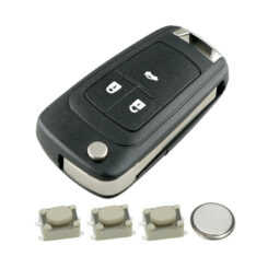3 Button Remote Key Fob Case Repair Kit for Vauxhall Opel Astra J Insignia A Cascade 7