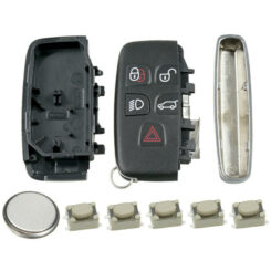 5 Button Remote Key Fob Case Repair Kit for Range Rover Evoque Sport Vogue 1