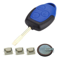 Blue Remote Key Fob Case Battery VL2330 Repair Kit Ford Transit MK7
