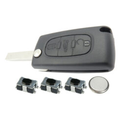3 Button Remote Key Fob Case Repair Kit for Citroen Peugeot VAN Berlingo Dispatch HU83 6