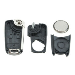 2 Button Remote Car Key Fob Case w/ Battery for Vauxhall Opel Corsa Astra 2