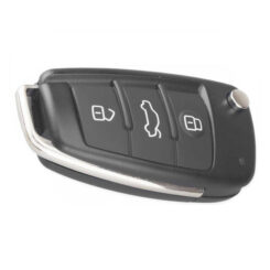 3 Button Remote Flip Car Key Fob Blank Case Shell For For Audi A3 A4 A6 Q7 TT 2