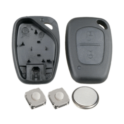 2 Button Remote Key Fob Case DIY Repair Kit for Renault Traffic Kangoo Master 1