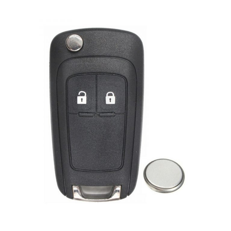 2 Button Remote Car Key Fob Case w/ Battery for Vauxhall Opel Corsa D