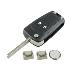 2 Button Flip Remote Car Key Fob Case Repair Kit for Vauxhall Opel Astra Insigina 3