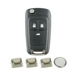 3 Button Remote Key Fob Case Repair Kit for Vauxhall Opel Astra J Insignia A Cascade 6