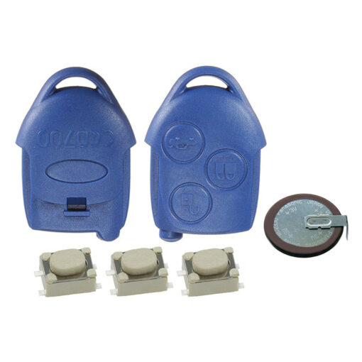 Blue Remote Key Fob Case Battery VL2330 Repair Kit Ford Transit MK7 4