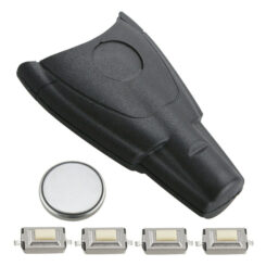 4 Button Remote Key Fob Case Repair Kit for Saab 9-3 Sport Convertible w/ Logo 4