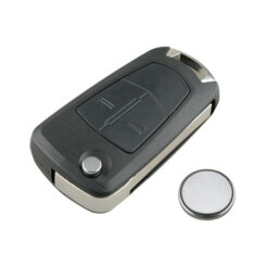 2 Button Remote Car Key Fob Case w/ Battery for Vauxhall Opel Corsa Astra