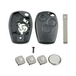 3 Button Remote Key Fob Case Repair Kit For Renault Trafic Clio Master Kangoo 2